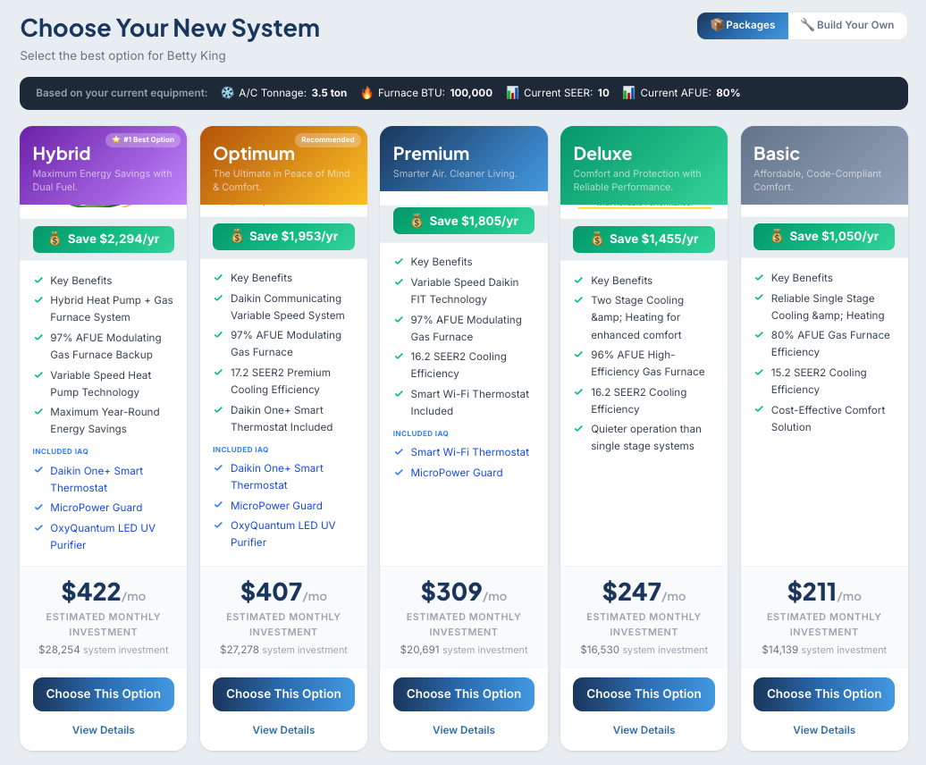 Choose your system